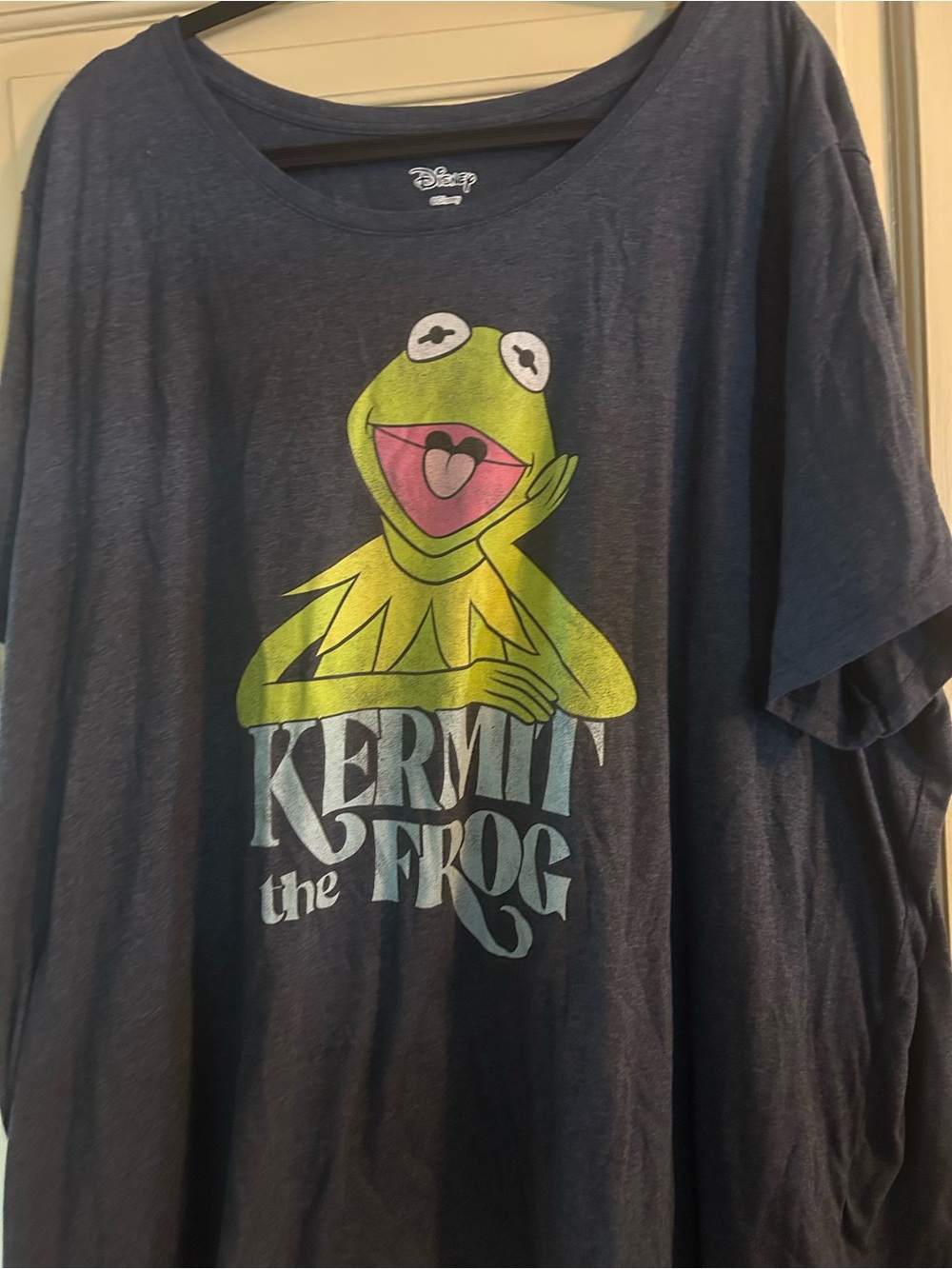 Disney Navy Kermit the Frog Short Sleeve Tee 6x